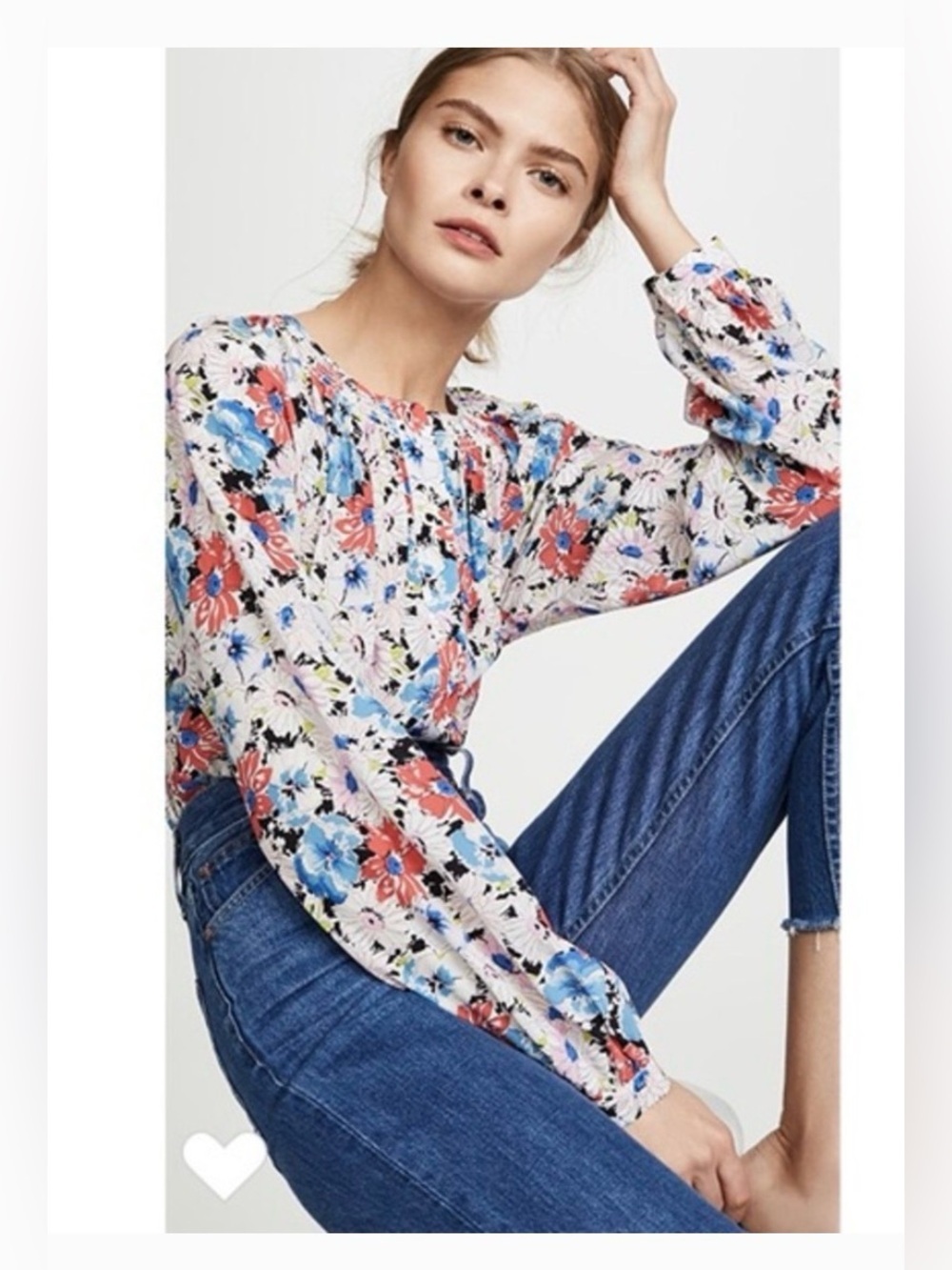 Veronica Beard Silk Floral Watercolor Lightweight Madge Blouse — Size 12 - Picture 2 of 8